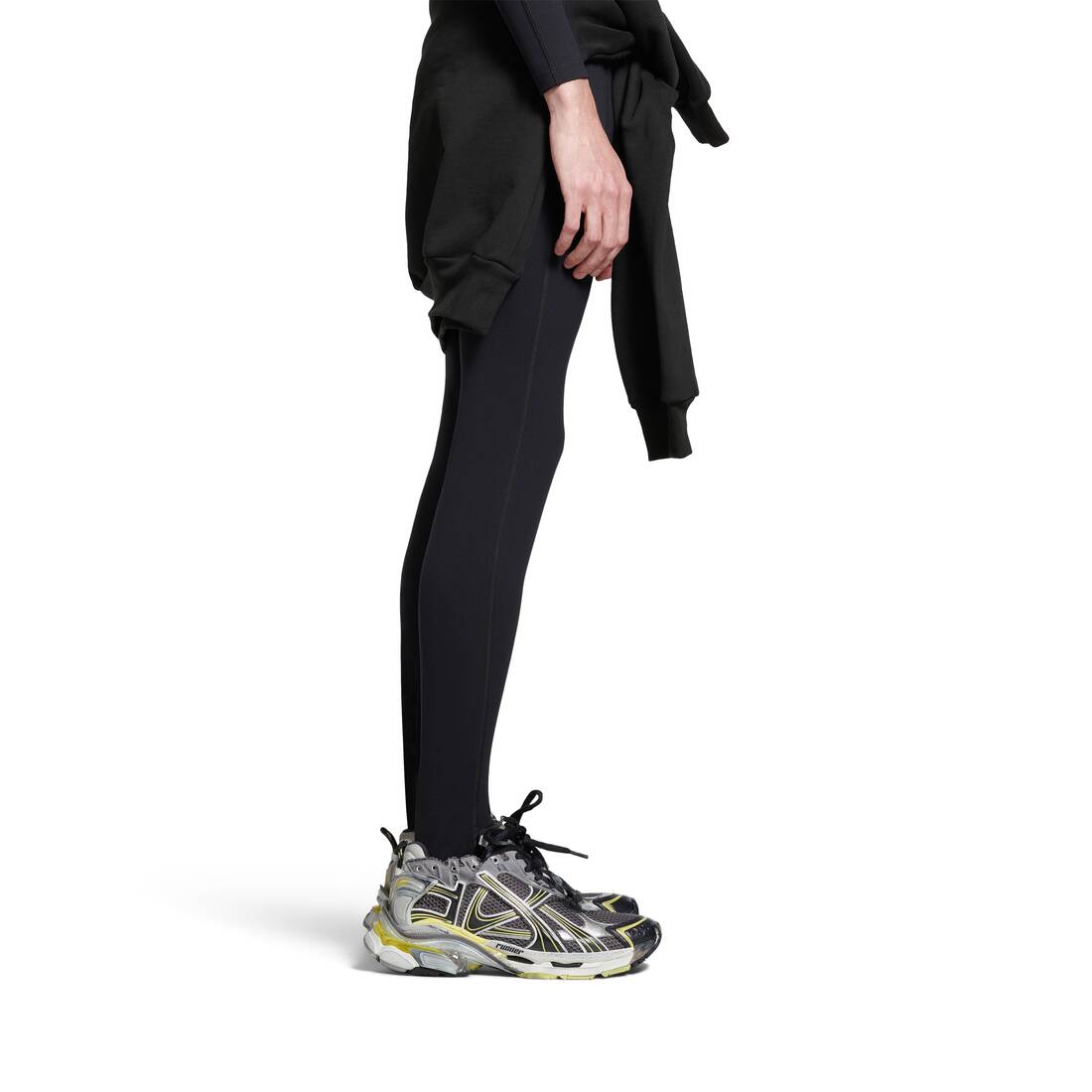 Men’s Runner Sneaker  in Grey/yellow/white - Image 8